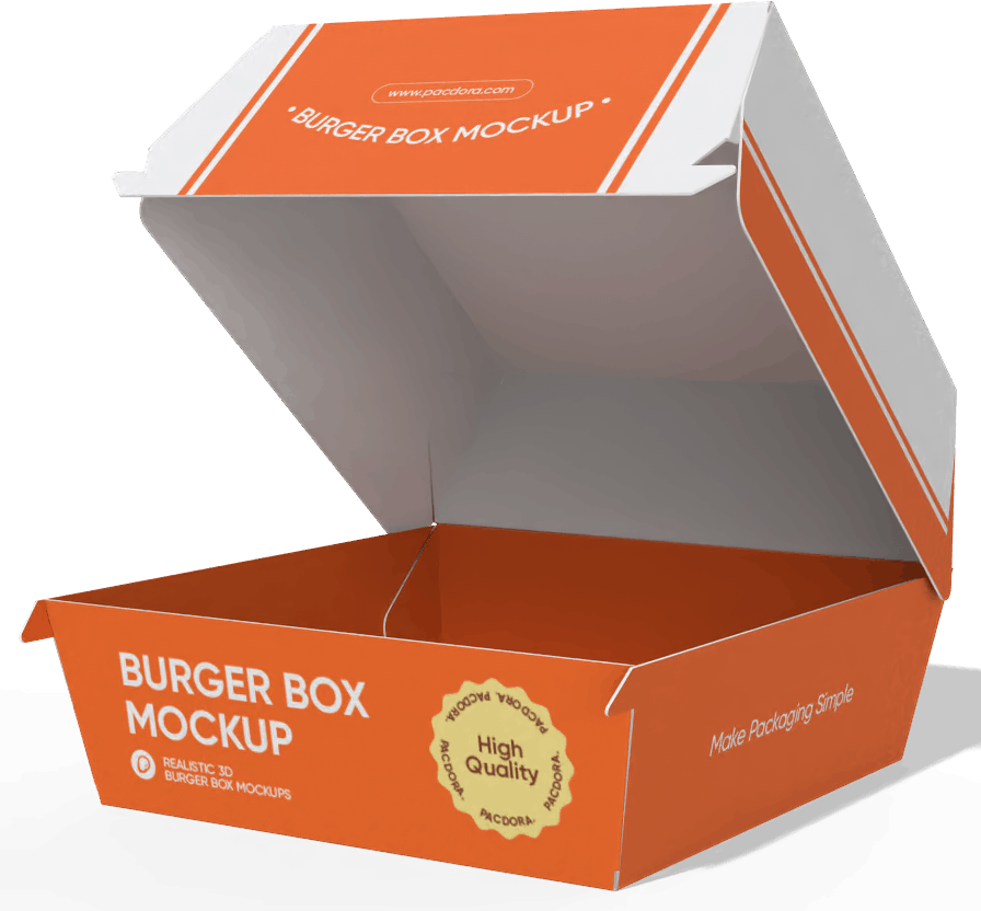 Kemasan burger box karton dari Nimonaga